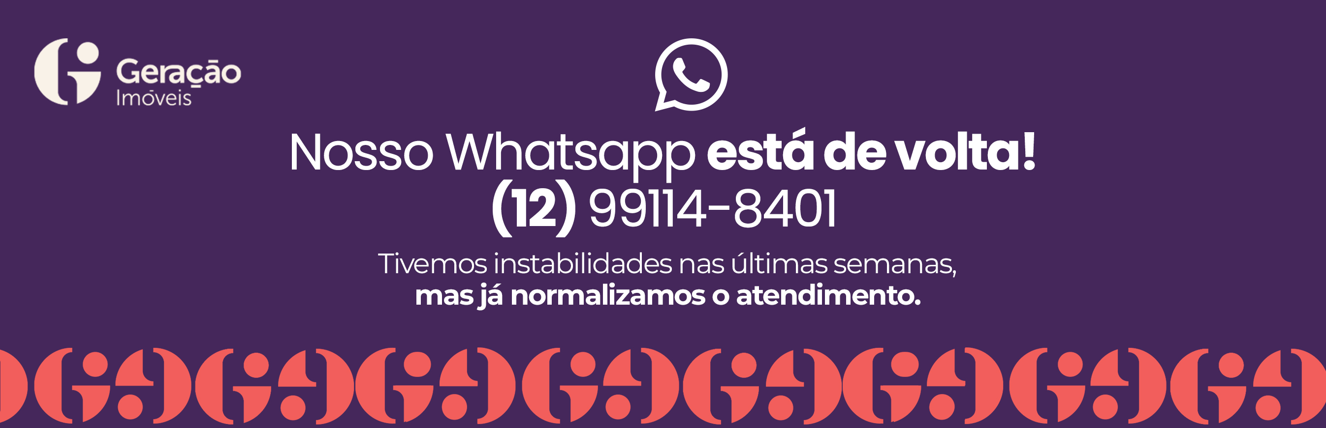 Aviso numero de telefone