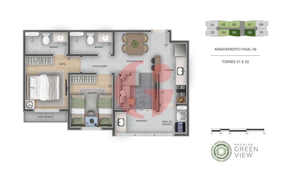 Plantas - Green View - Apartamentos