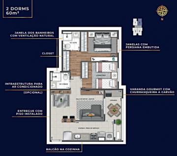 Apartamento para venda de 02 Dorm. e 01 suíte - 60m² no Jardim América