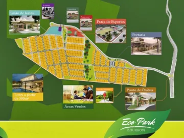 Terreno 547m² Condomínio Ecopark Bourbon - Caçapava