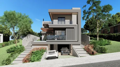 imagem 1 - Sobrado em condomínio para venda com 5 quartos sendo 5 suítes - 495m² no bairro Urbanova imagem 1 - Sobrado em condomínio para venda com 5 quartos sendo 5 suítes - 495m² no bairro Urbanova