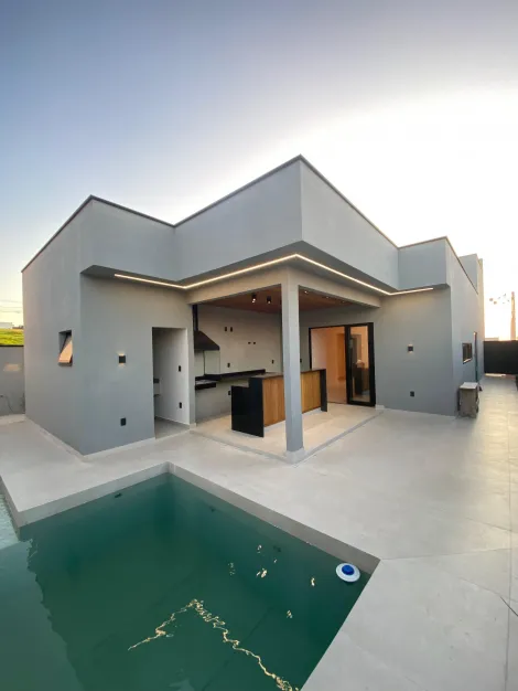imagem 1 - Casa nova térrea com 3 quartos sendo 3 suítes- 185m² construído - Residencial Santa Mônica imagem 1 - Casa nova térrea com 3 quartos sendo 3 suítes- 185m² construído - Residencial Santa Mônica